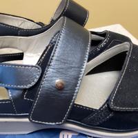 Sandalo donna estivo blu numero 40 marca Hergos