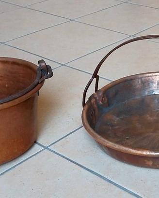 COPPIA OGGETTI IN RAME