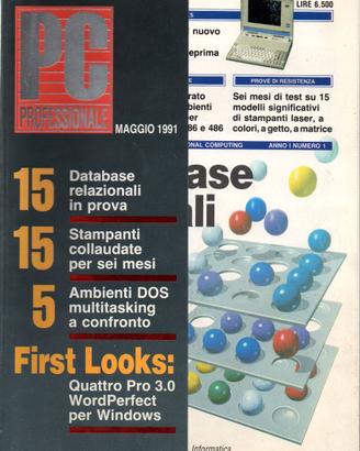 Rivista PC Professionale anno I n.1 maggio 1991