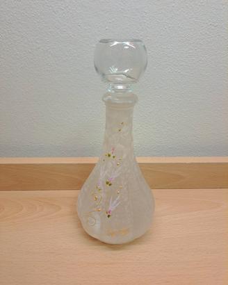 Ampolla in vetro decorata a mano