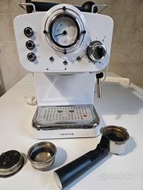 Macchina caffè espresso IKOHS Retro bianca