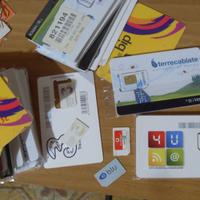 sim collezionismo Blu, Bip, Noverca, omnitel, 4u