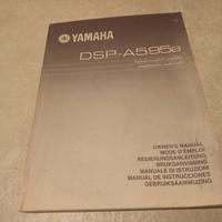 Manuale d'uso amplificatore AV YAMAHA DSP-A595a