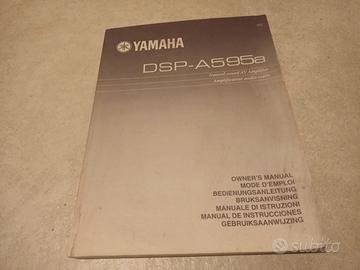 Manuale d'uso amplificatore AV YAMAHA DSP-A595a