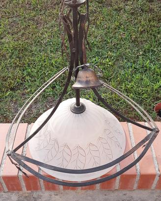 Coppia Lampadari Antichi
