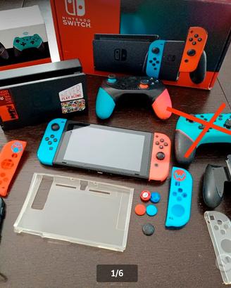 Nintendo switch + giochi + custodia