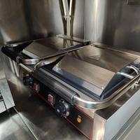 Piastra doppia liscia ideale per bar