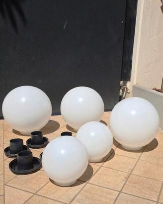 Sfere/palle luci giardino