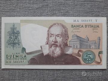 Banconota Lire duemila Galileo 