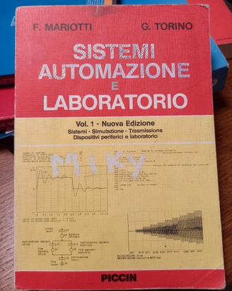 Libro di SISTEMI AUTOMAZIONE E LABORATORIO