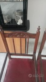Due sedie vintage fatte a mano 