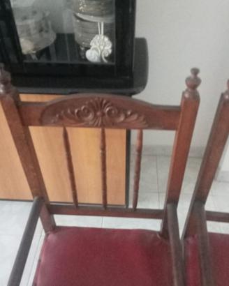Due sedie vintage fatte a mano 