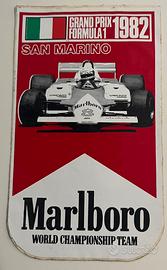 Adesivo Marlboro Formula 1 San Marino 1982
