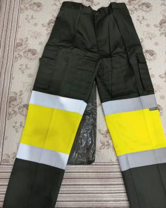 Lotto 2 pantaloni da lavoro alta visibilità