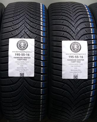 4 GOMME 195 55 16 HANKOOK A74393