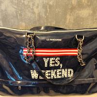 borsone le pandorine vernice blu