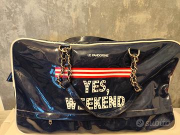 borsone le pandorine vernice blu