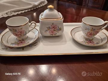 servizio da caffè  in porcellana stile LIMOGES 