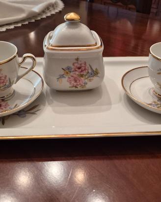 servizio da caffè  in porcellana stile LIMOGES 