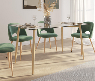 Tavolo NUOVO  140x80 cm in vetro