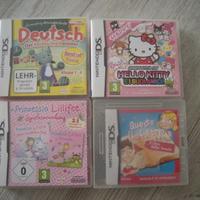 4 giochi per NINTENDO DS tedesco/italiano