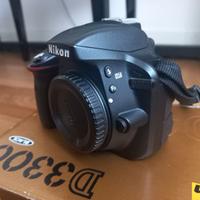 camera NIKON D3300 + zaino & accessori