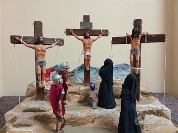 scene in diorama della passione di Cristo