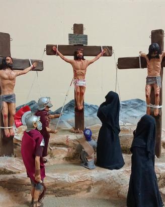 scene in diorama della passione di Cristo
