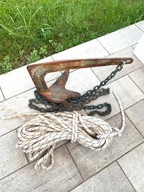 Ancora trefoil 7,5 kg più cima e catena