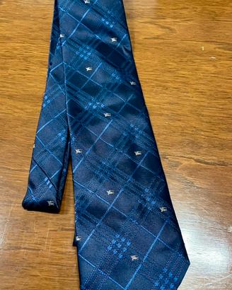 Cravatta blu Burberry London Blu
