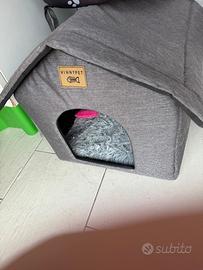 Cuccia termica interno ed esterno per gatti o cani