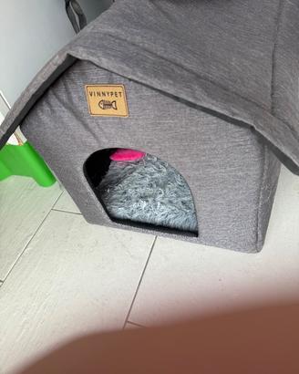 Cuccia termica interno ed esterno per gatti o cani