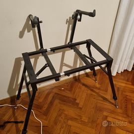 supporto per 2 tastiere musicali