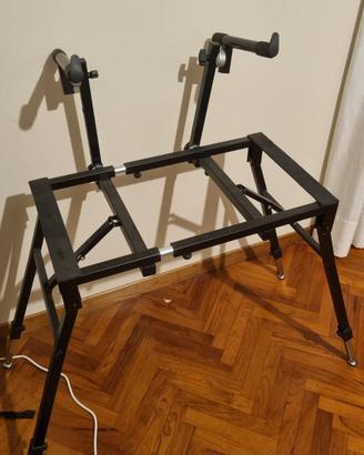 supporto per 2 tastiere musicali