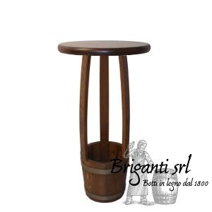 Tavolo da botte aperta alta 95 e 115 cm, diam.50cm