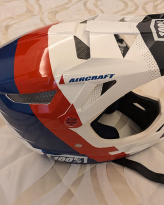 100%Aircraft DH Full Face Helmet - R8 White
- L