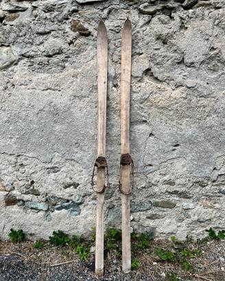 sci in legno anni 50