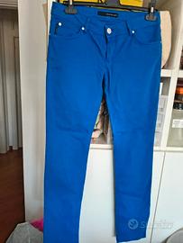 pantalone donna blu elettrico skinny Calvin Klein