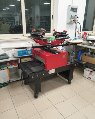 Serigrafia compatta manuale con forno e accessori