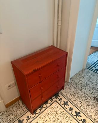 Cassettiera Ikea legno