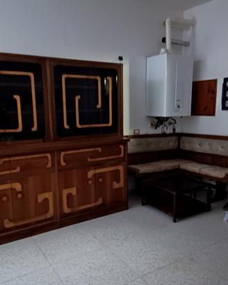 credenza con vetrina cristalliera libreria design 