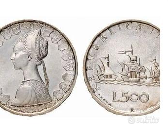 Co mpro 500 lire argento pago contanti