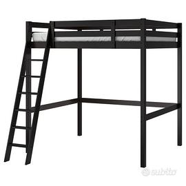 letto a castello matrimoniale nero Ikea