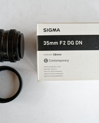 Obbiettivo Sigma 35mm f2 DG DN Contemporary