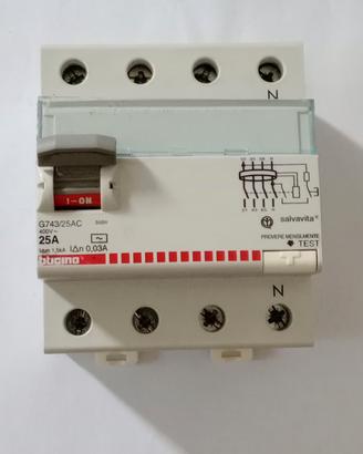 Interruttore magnetotermico differenziale automati