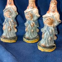 presepe re magi vintage in pasta 