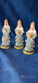 presepe re magi vintage in pasta 