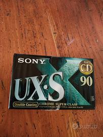 2x Audio Cassette SONY UX-S 90 Chrome Super Class