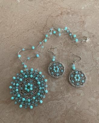 Parure collana e orecchini