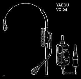 Cuffia Yaesu VC-24 per Yaesu VX-6 o FT-270